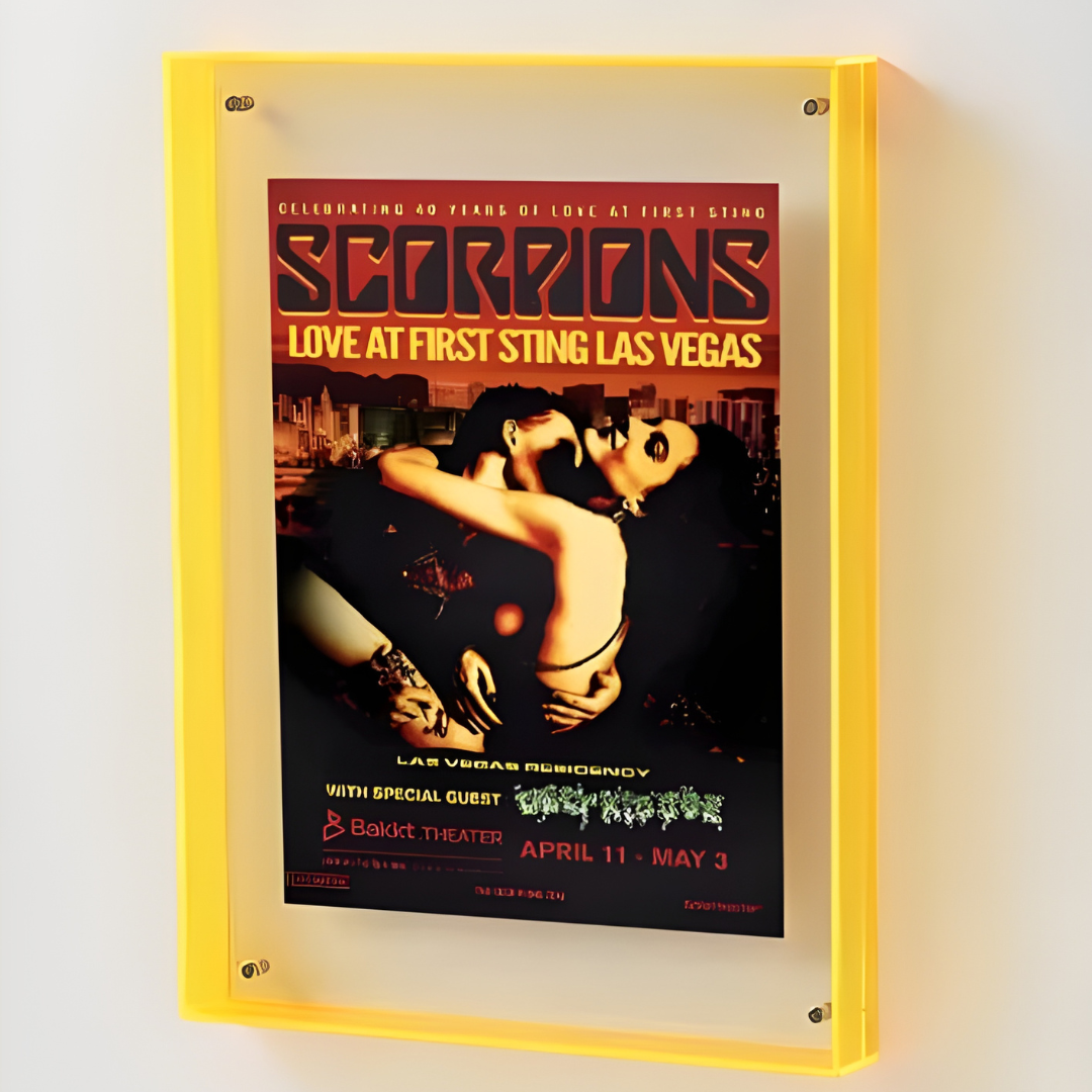 Acrylic Colourful Hollow Canvas Frame