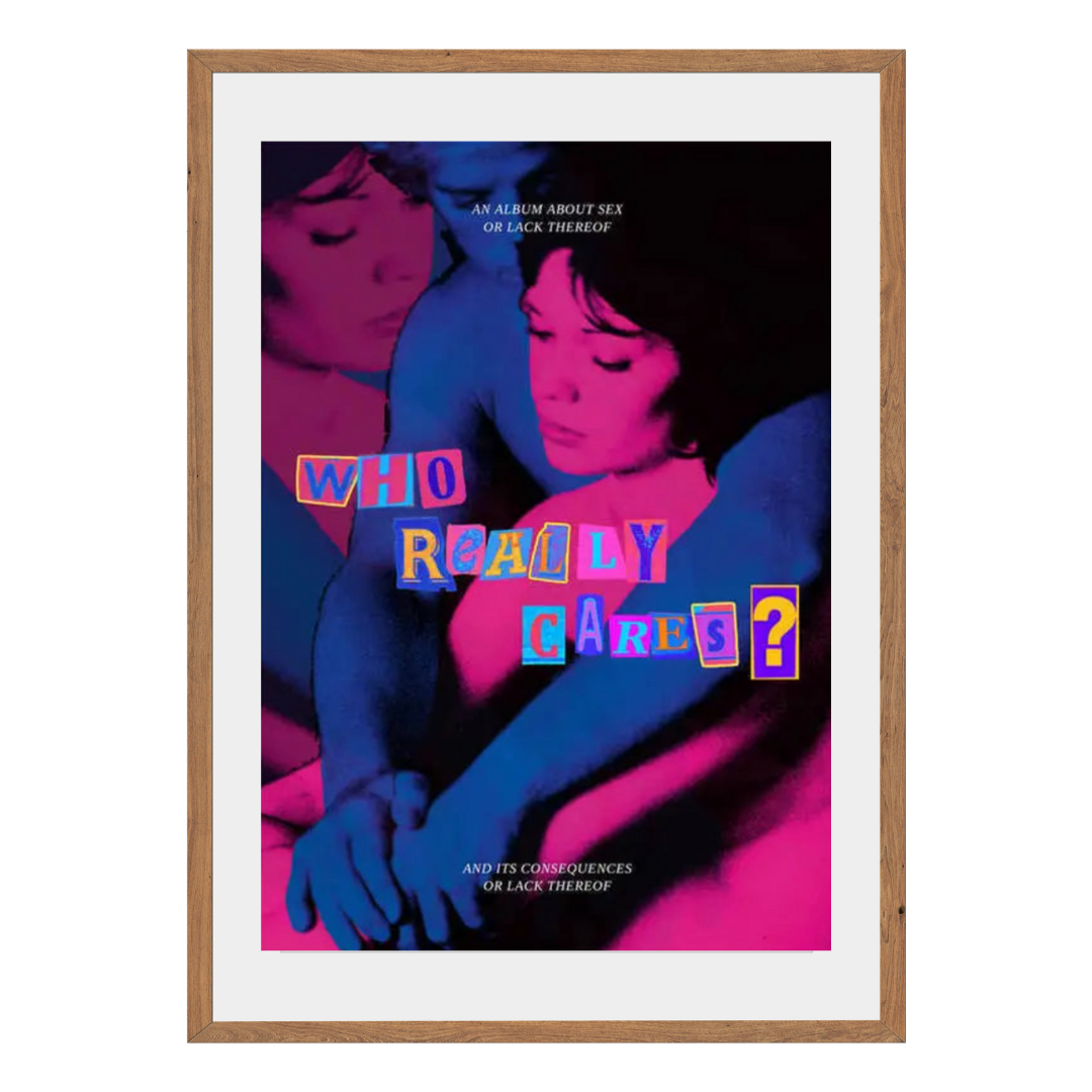 Who Really Cares? Wall Art Canvas Print