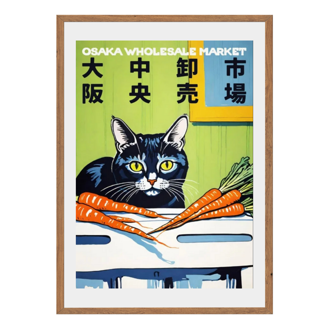 Osaka Wholesale Market Wall Art Canvas Print