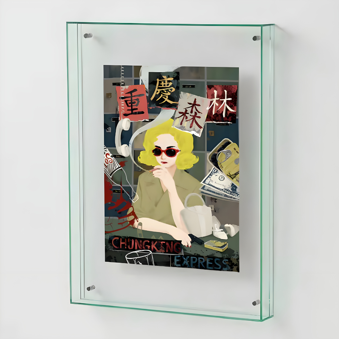 Acrylic Colourful Hollow Canvas Frame