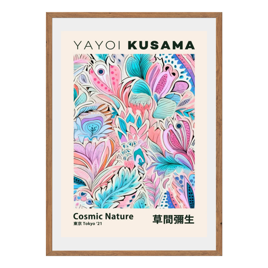 Yayoi Kusama Cosmic Nature Wall Art Canvas Print
