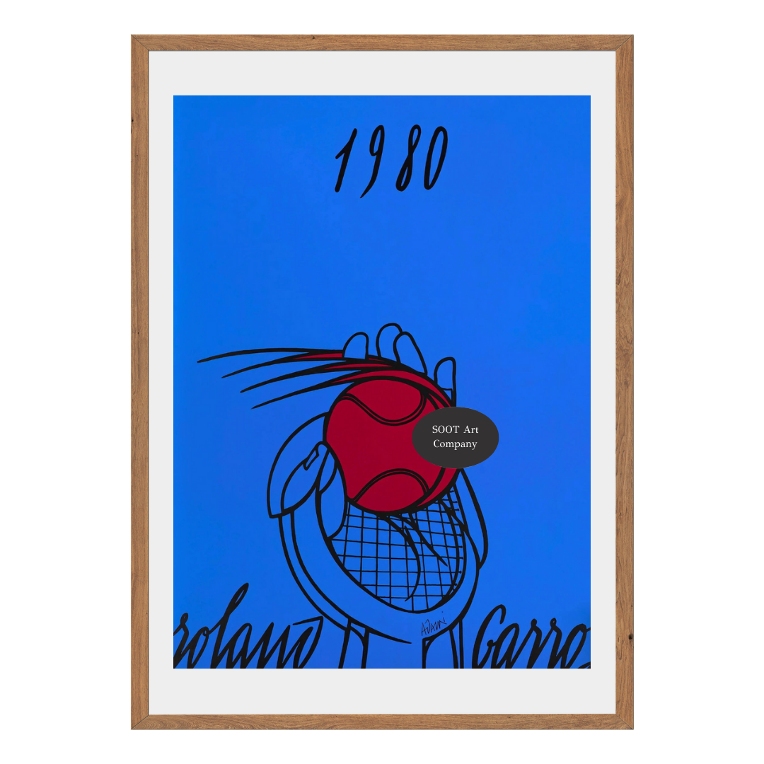 1980 Roland Garros Wall Art Canvas Print