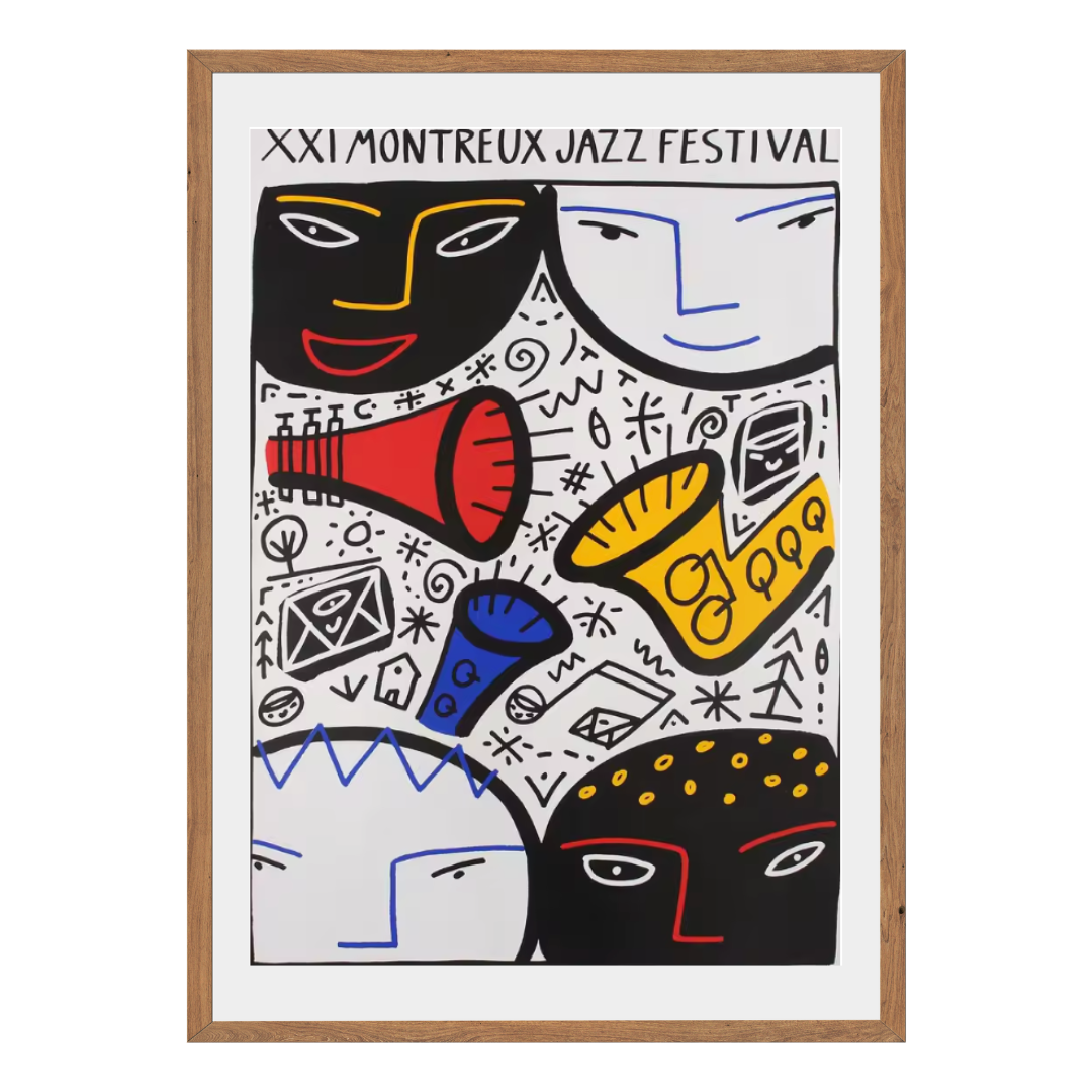 Montreux Jazz Festival Wall Art Canvas Poster