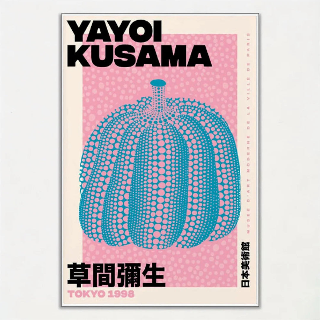 Yayoi Kusama Blue Pumpkin Art Poster