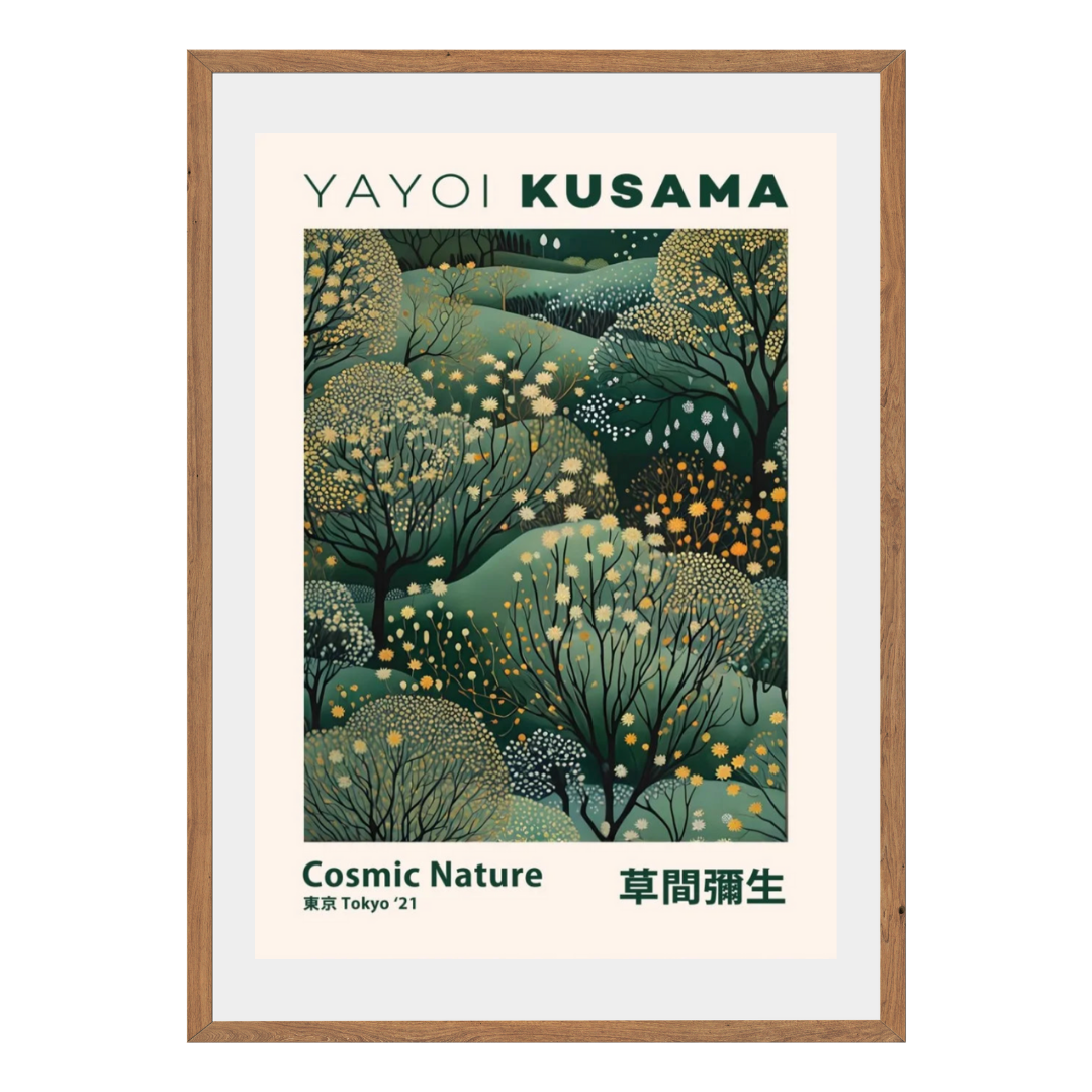 Yayoi Kusama Cosmic Nature  Wall Art Canvas Print