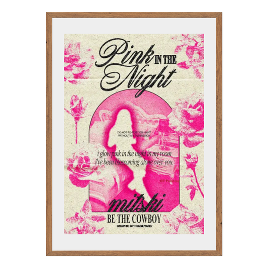 Pink In The Night Wall Art Canvas Print