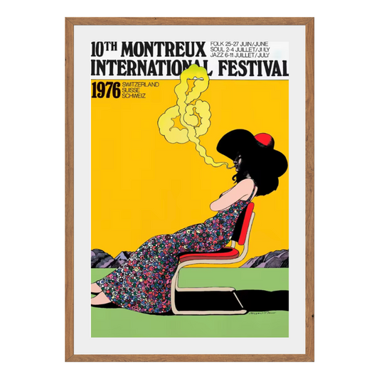 Montreaux International Festival Wall Art Canvas Poster