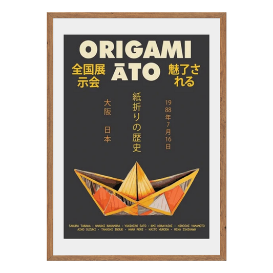 Origami Ato Wall Art Canvas Print