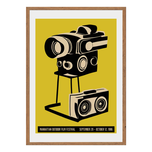 Manhattan Outdoor Film Festival September 29 - October 12. 1986 Wall Art Canvas Print