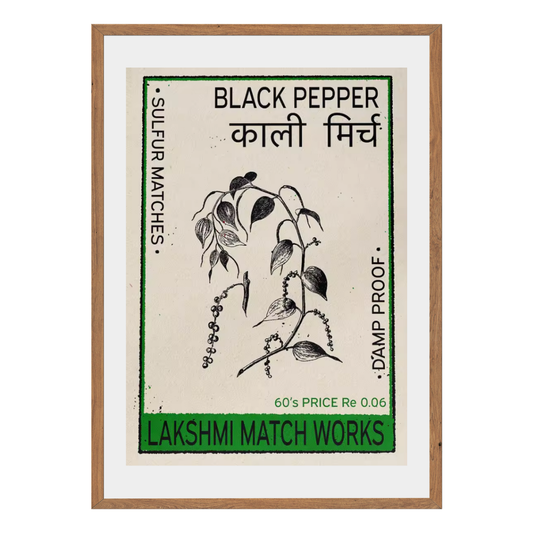 Black Pepper Wall Art Canvas Print