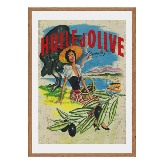 Huile'd Olive Wall Art Canvas Print