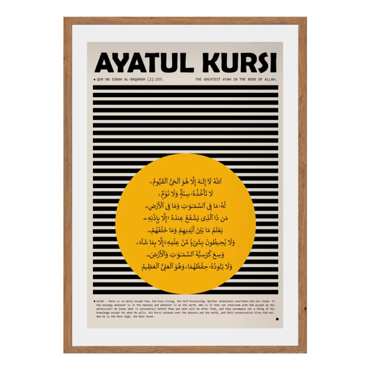 Ayatul Kursi Wall Art Canvas Print