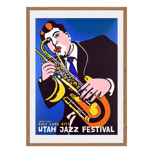 Utah Jazz Festival Wall Art Canvas Print