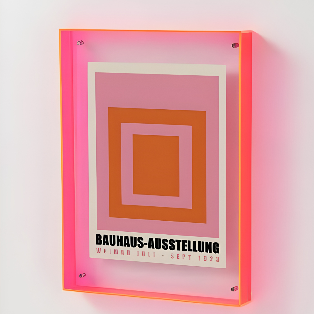 Acrylic Colourful Hollow Canvas Frame