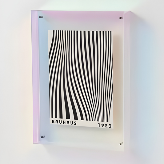 Acrylic Colourful Hollow Canvas Frame