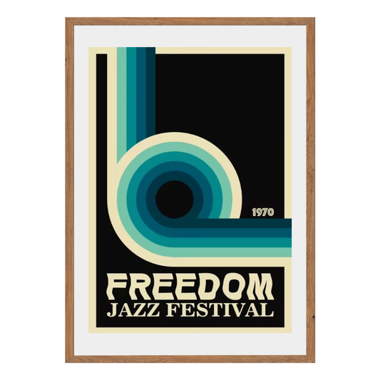 Freedom Jazz Festival Wall Art Canvas Poster