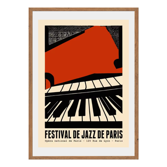 Festival De Jazz De Paris Wall Art Canvas Poster