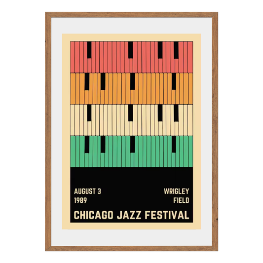 Chicago Jazz Festival Wall Art Canvas Poster
