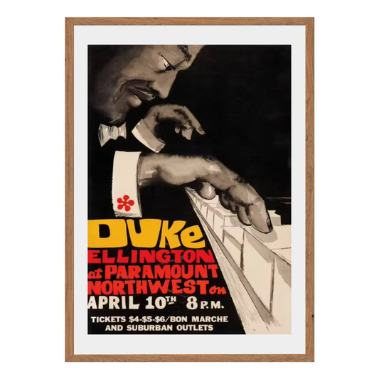 Duke Ellington At Paramount Northweston Wall Art Canvas Poster