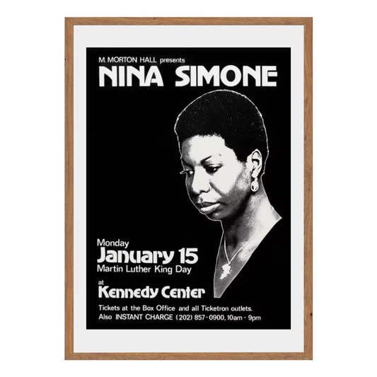 M. Morton Hall Presents Nina Simone Wall Art Canvas Poster
