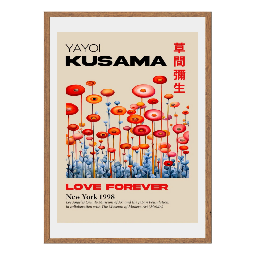 Yayoi Kusama Love Forever Wall Art Canvas Print