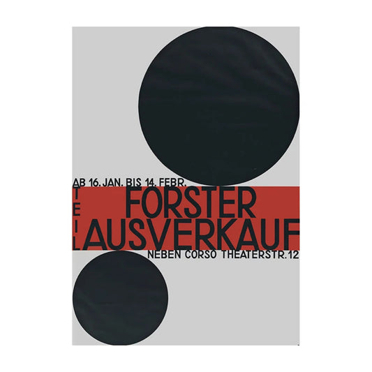 Forster Ausverkauf Wall Art Canvas Print