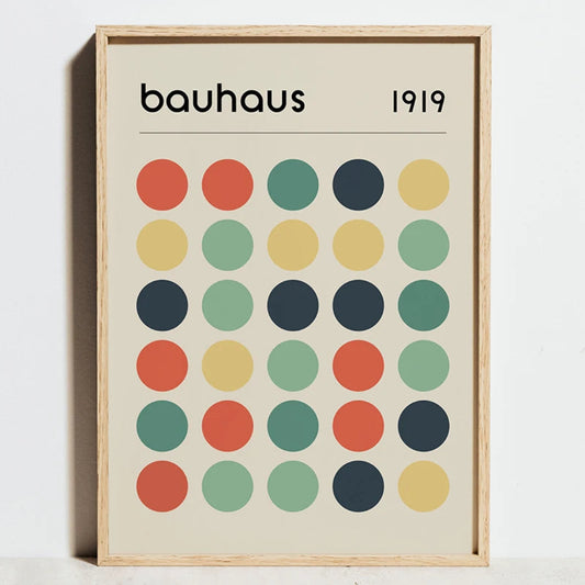 Geometric Bauhaus Exhibition Posters