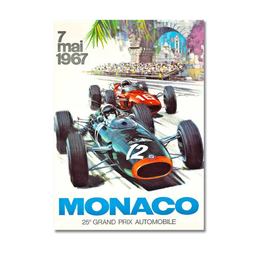 7 Mia 1967 Monaco Wall Art Canvas Print