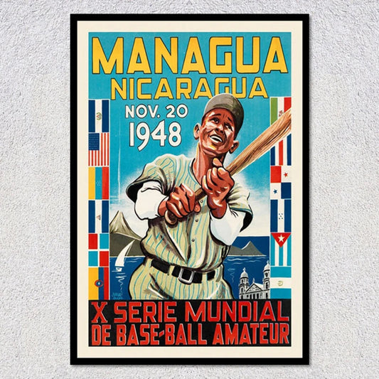 Managua Nicaragua Wall Art Canvas Print