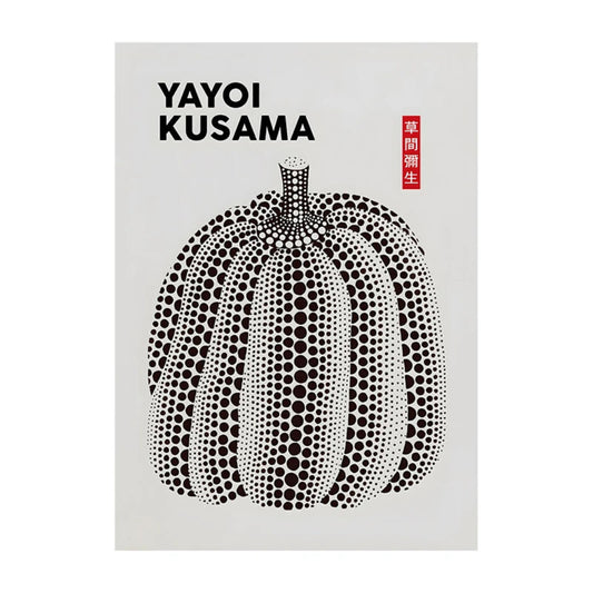 Yayoi Kusama Black Pumpkin Poster