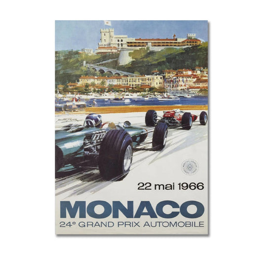 22 Mia 1966 Monaco Wall Art Canvas Print