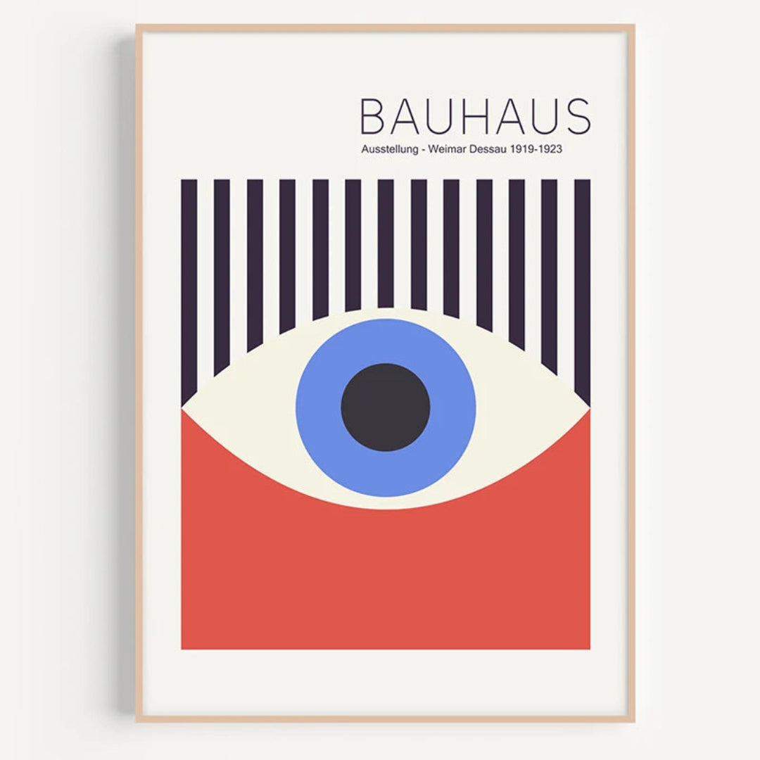 Exhibition Bauhaus Eye Print Wall Art Poster