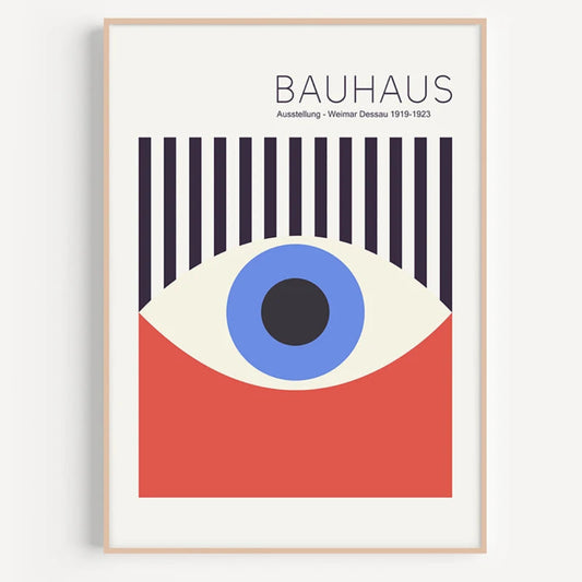 Exhibition Bauhaus Eye Print Wall Art Poster