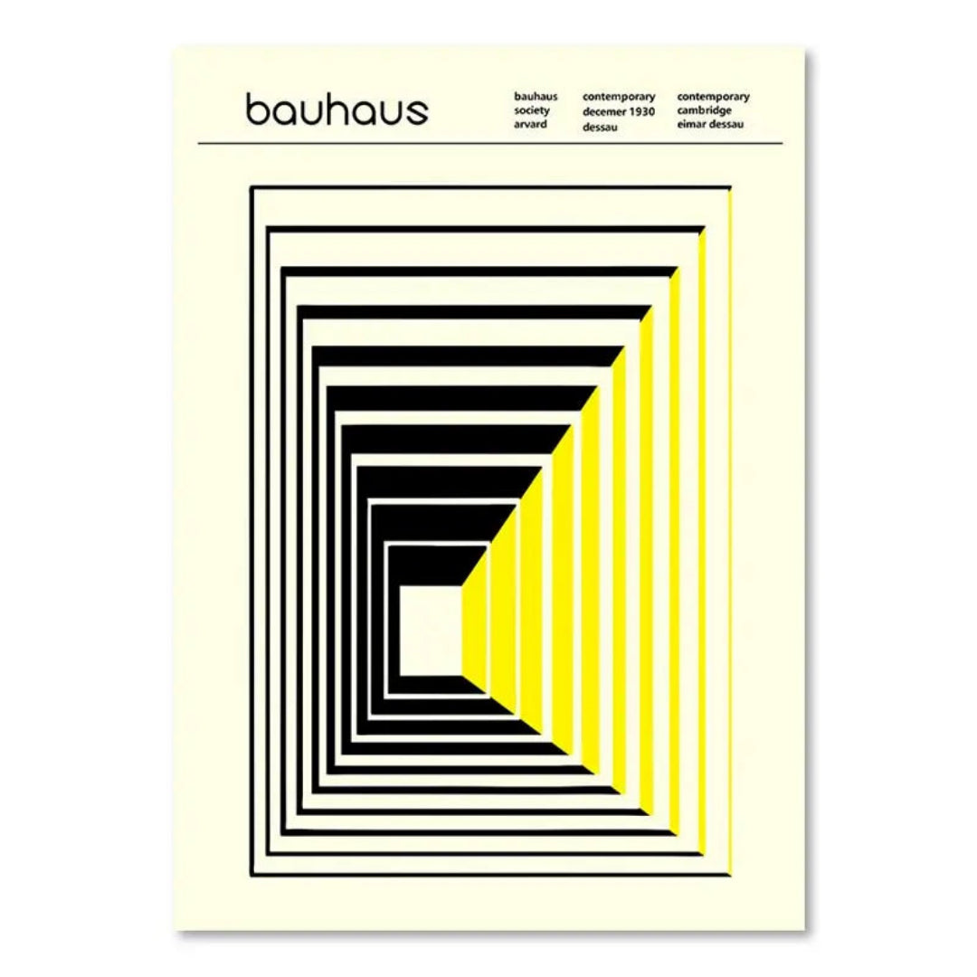 Bauhaus Wall Art Canvas Print