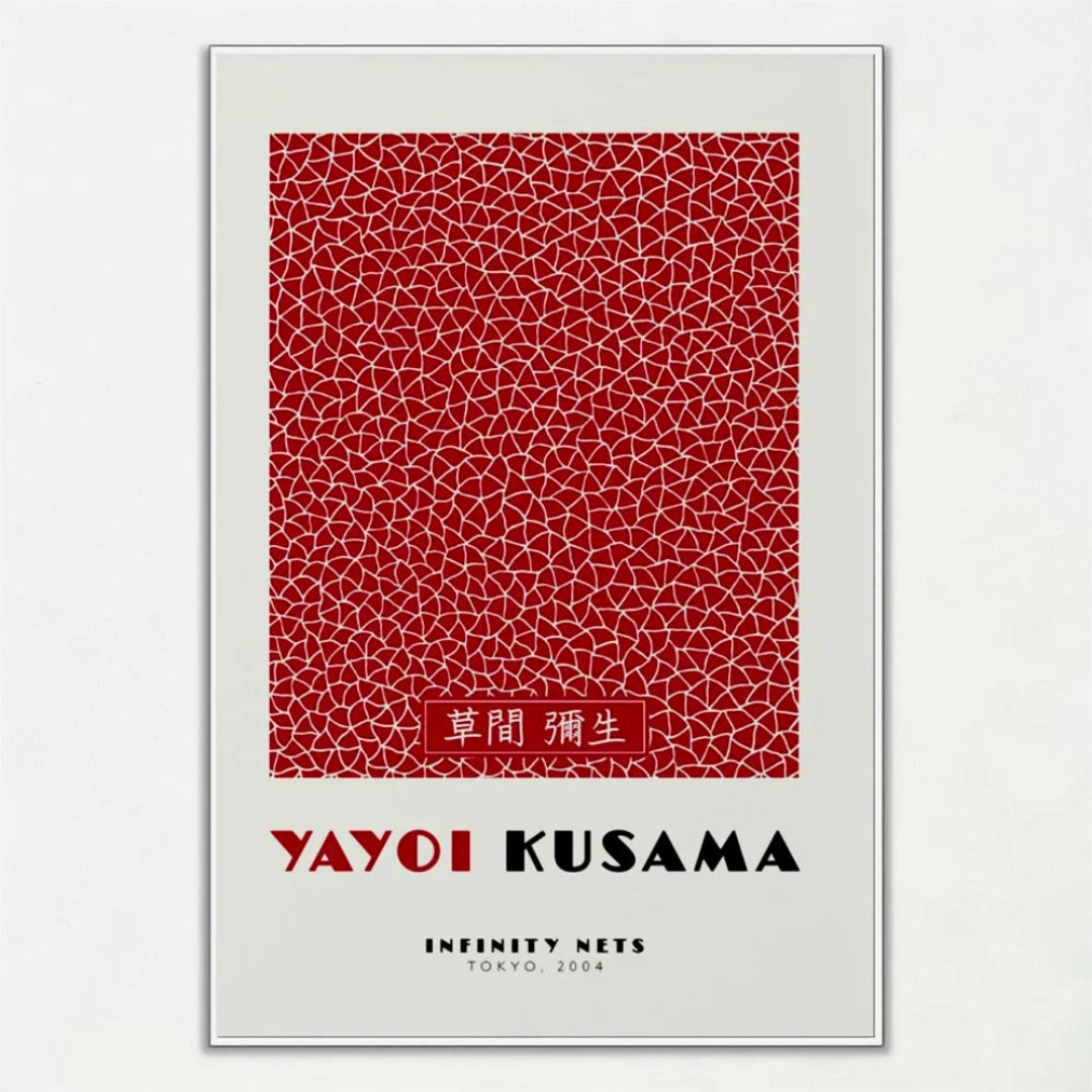 Yayoi Kusama Red Art Poster