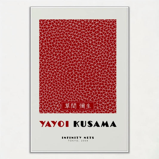 Yayoi Kusama Red Art Poster