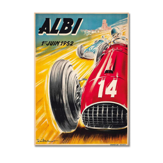 Albi 1juin 1952 Wall Art Canvas Print