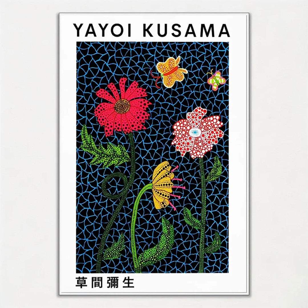 Yayoi Kusama Flower Poster