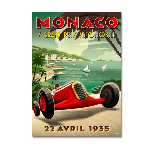 Monaco Wall Art Canvas Print